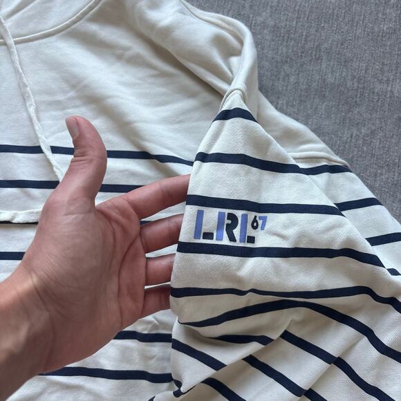 Ralph Lauren Sweaters - Ralph Lauren Striped Cotton Hoodie Sweater